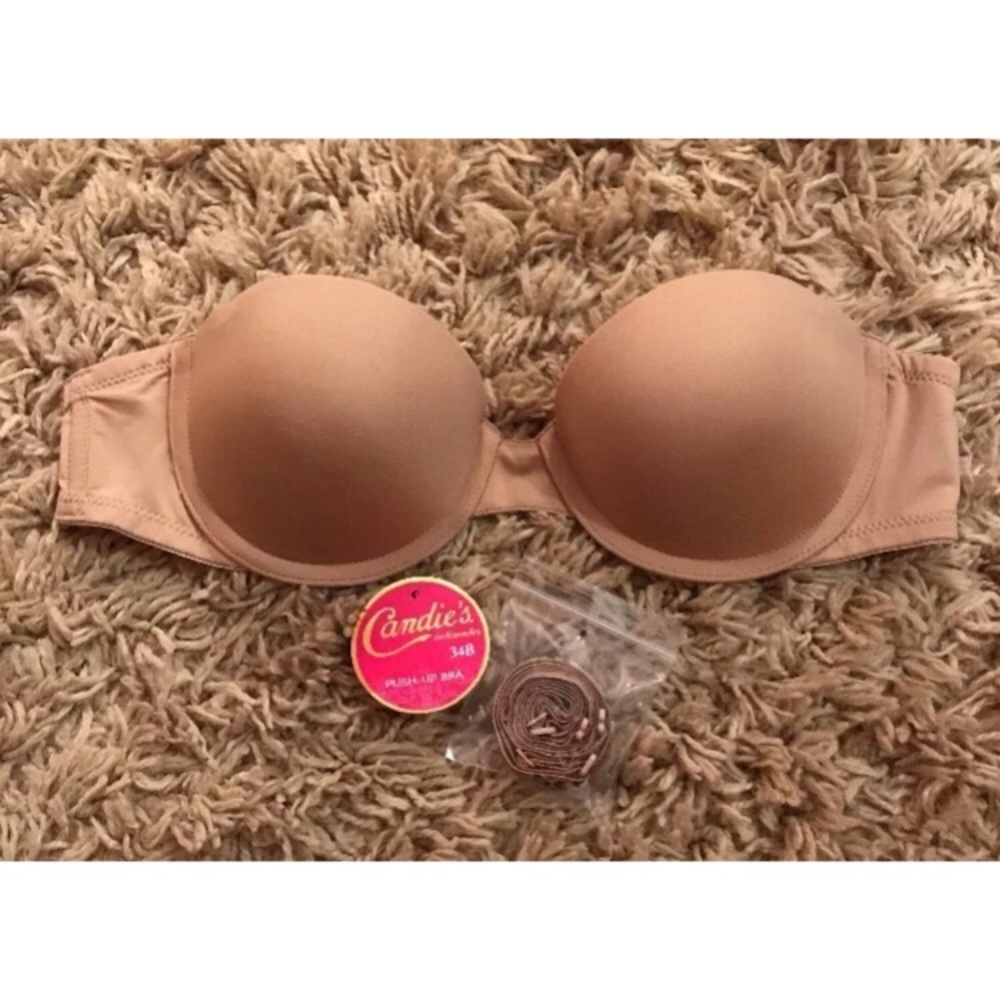 Candie's Nude Push-Up Multi Way Strapless Bra 34B